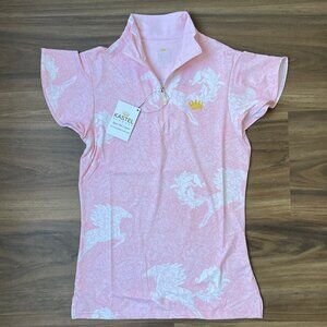 Kastel Denmark Women's Flutter Sleeve Sun Shirt - PinkHorse - XS